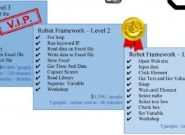 Course อบรม Automate Robot Framework And  UFT